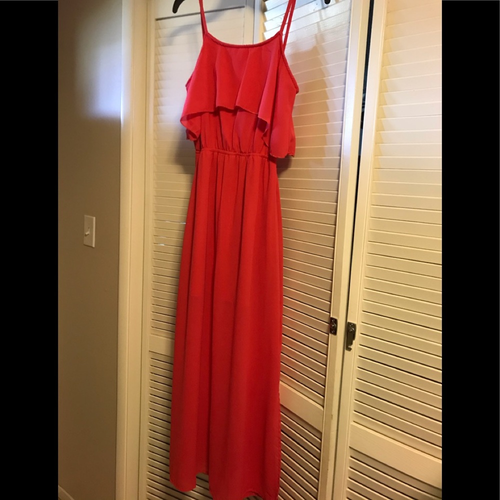 Junior girls coral dress